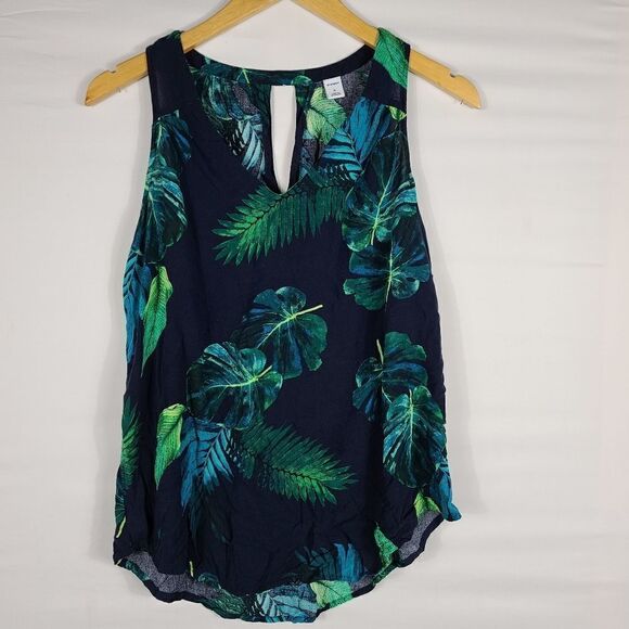 Old Navy Blue High-Neck Trapeze Tank - Picture 6 of 9